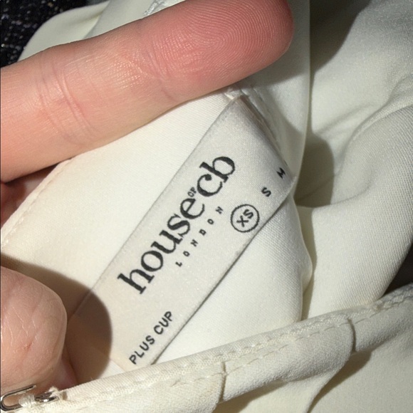 House of Cb Amorata Dress in Ivory Plus cup XS NWOT - Picture 8 of 8